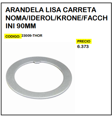 Arandela Lisa Carreta Noma/Iderol/Krone/Facchini 90mm