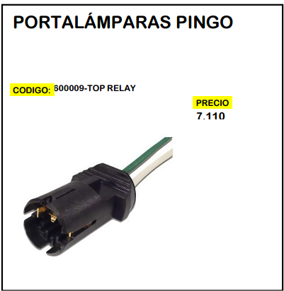 Portalámparas Pingo