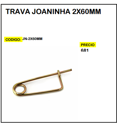 Traba Joaninha 2x60mm