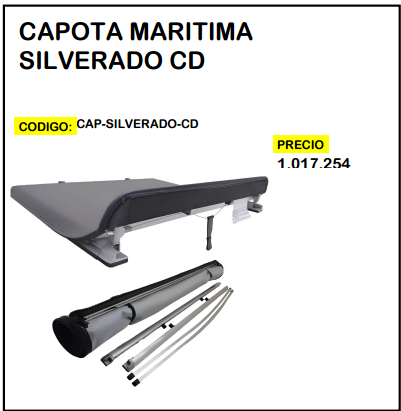 Capota Maritima Silverado CD
