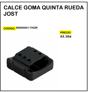 Calce Goma Quinta Rueda Jost