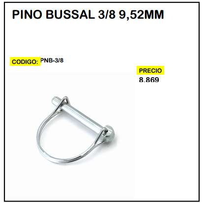Pino Bussal 3/8 9,52mm