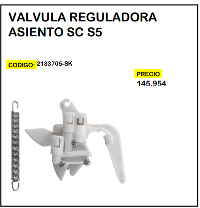Válvula Reguladora Asiento SC S5