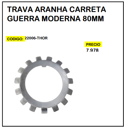 Traba Araña Carreta Guerra Moderna 80mm