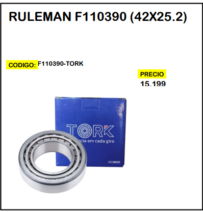 Rulemán F110390 (42x25.2)