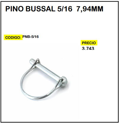 Pino Bussal 5/16 7,94mm