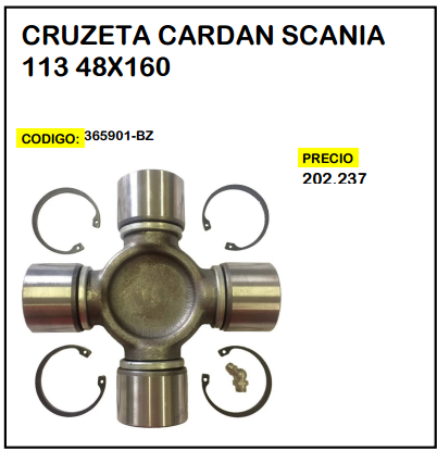 Cruzeta Cardan Scania 113 48x160
