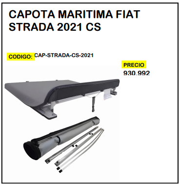 Capota Maritima Fiat Strada 2021 CS