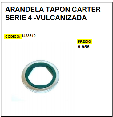 Arandela Tapón Carter Serie 4 – Vulcanizada
