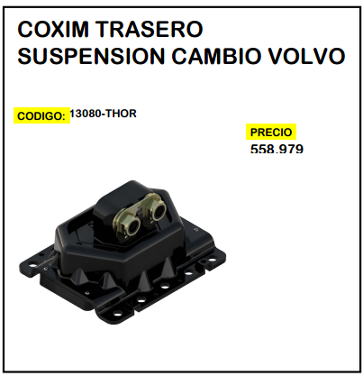 Coxim Trasero Suspension Cambio Volvo