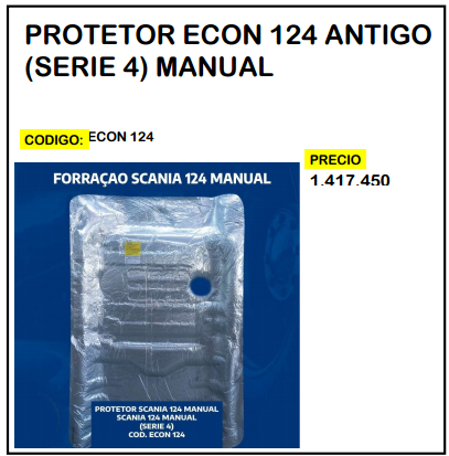 Protector Econ 124 Antigo (Serie 4) Manual