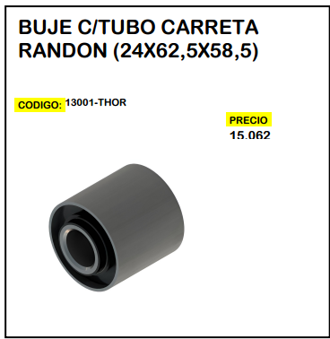 Buje c/Tubo Carreta Randon (24x62,5x58,5)