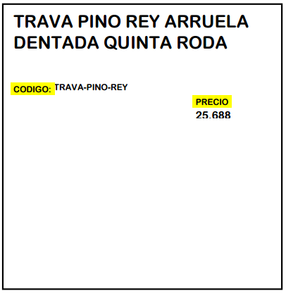 Traba Pino Rey Arruela Dentada Quinta Roda