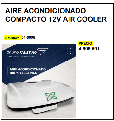 Aire Acondicionado Compacto 12V Air Cooler