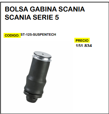 Bolsa Gabina Scania Serie 5