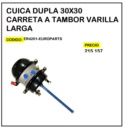 Cuica Dupla 30x30 Carreta a Tambor Varilla Larga