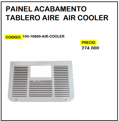Painel Acabamento Tablero Aire Air Cooler