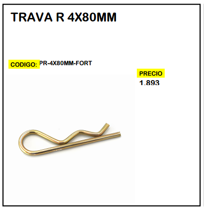Traba R 4x80mm